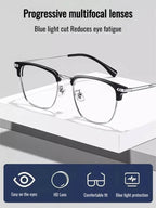 Auto-Zoom Blue Light Reading Glasses - Blocks 99.9% of Harmful Blue Light