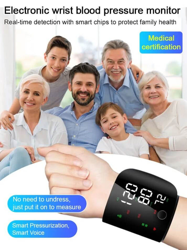 Automatic Wrist Blood Pressure Monitor - Accurate & Reliable Health Tracking Device