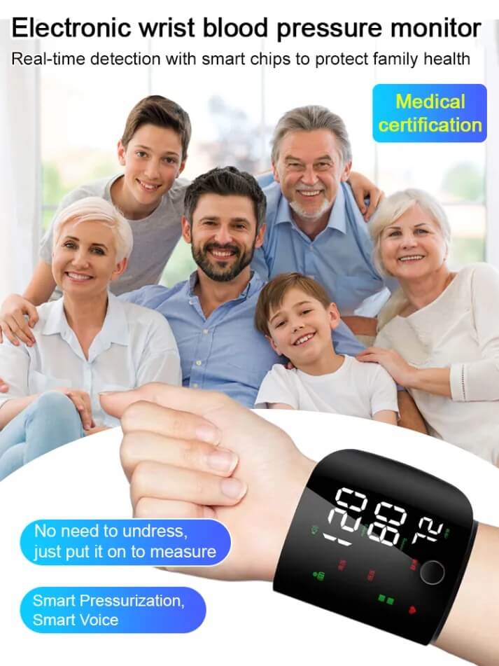 Automatic Wrist Blood Pressure Monitor - Accurate & Reliable Health Tracking Device