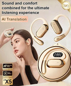 Bluetooth Smart Translation Earphones - 144 Language Instant Translator Earbuds