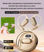 Bluetooth Smart Translation Earphones - 144 Language Instant Translator Earbuds