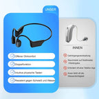 Bone Conduction Bluetooth Headphones - Open-Ear Wireless Audio & Hearing Assistance Device