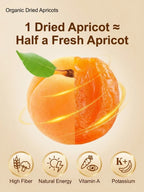 California Giant Dried Apricots - Egg-Sized Natural Fiber-Rich Healthy Snack