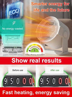 Ceramic Space Heater - Fast 3-Second Heating Energy-Saving Warmer