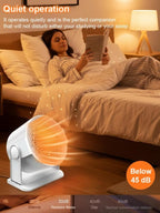 Ceramic Space Heater - Fast 3-Second Heating Energy-Saving Warmer
