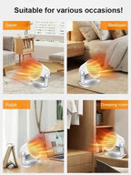 Ceramic Space Heater - Fast 3-Second Heating Energy-Saving Warmer