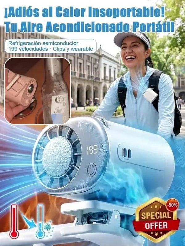 Clip-On Mini Smart Air Conditioner - Instant 16°C Cooling Breeze