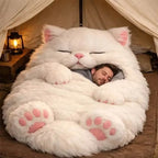 Cloud Plush Cat Sleeping Bag - Full Body Cozy Wrap for Comfort & Sleep