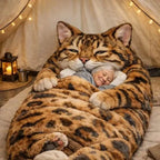 Cloud Plush Cat Sleeping Bag - Full Body Cozy Wrap for Comfort & Sleep