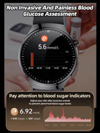 Continuous Glucose Monitor - Needle-Free 24/7 Blood Sugar Tracking System