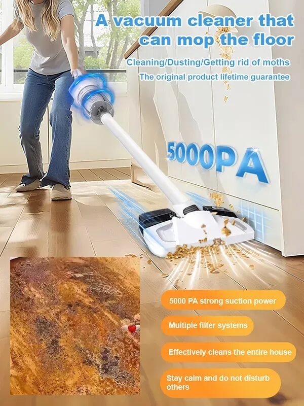Cordless 5-in-1 Vacuum Cleaner - All-in-One Powerful Cleaning Device