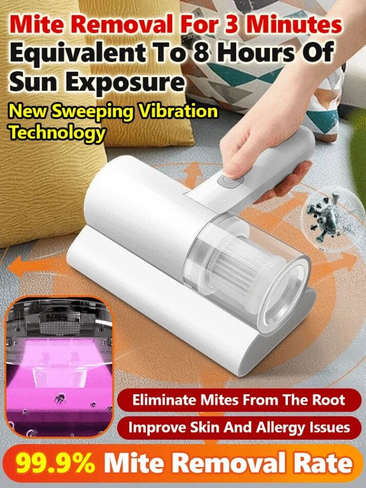 Cordless UV Dust Mite Vacuum Cleaner - Deep Cleaning & Sterilizing Household Device