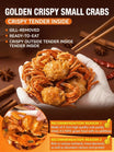 Crispy Baby Crabs Snack - Edible Shell High-Protein Fried Seafood Treat