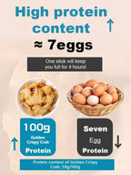 Crispy Baby Crabs Snack - Edible Shell High-Protein Fried Seafood Treat