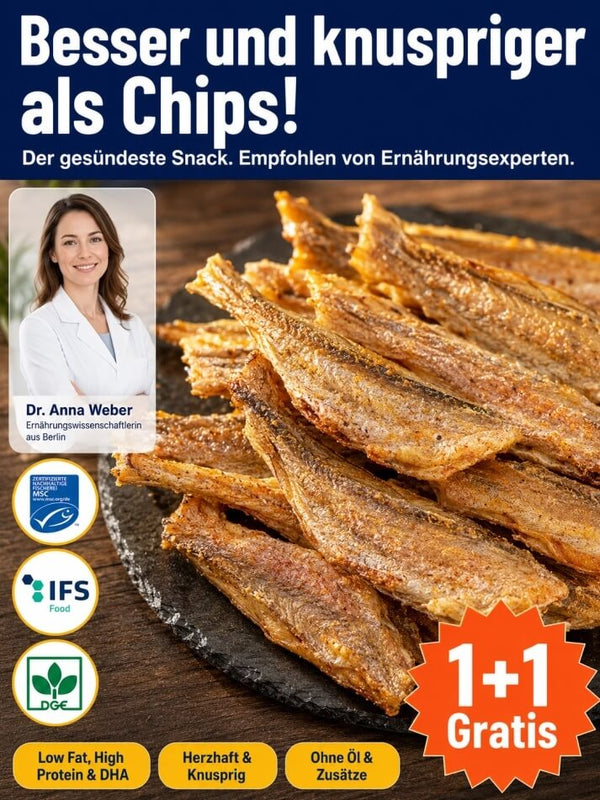 Crispy Fish Snack - Low-Fat High-Protein Non-Fried Seafood Treat