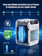 Desktop Air Cooler Fan - Portable Cooling Fan with Humidifier & Mist Function