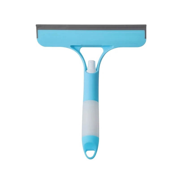 Double-Sided Window Squeegee - Built-In Spray Bottle Glass Cleaning Tool