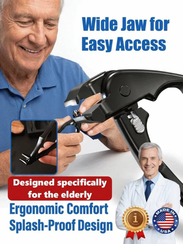 Ergonomic Nail Clippers - Easy Grip Thick Nail Trimmer