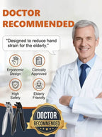 Ergonomic Nail Clippers - Easy Grip Thick Nail Trimmer