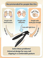 Ergonomic Nail Clippers - Easy Grip Thick Nail Trimmer