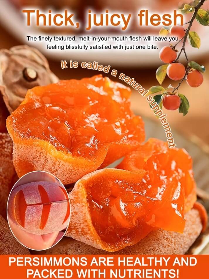 Farmhouse Frosted Dried Persimmon - Seasonal Limited Sweet Dried Fruit Snack