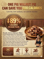 Fig & Walnut Cake - Nutritious Fiber-Rich Healthy Snack for Daily Wellness Support