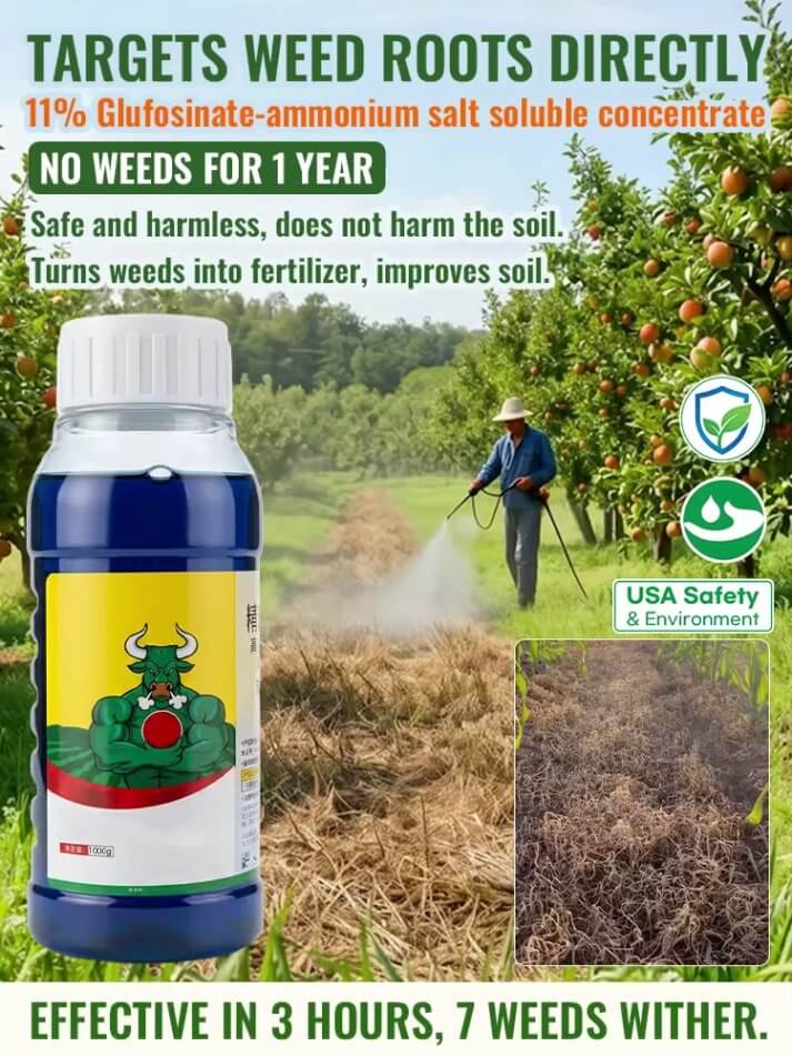 Glufosinate Orchard Herbicide - Fast-Acting Weed Killer with 99% Weed Control Rate
