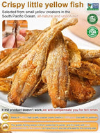【Goldfish Crisps: Crunch Beyond Chips】Crispy Fried Yellow Croaker, Ready-To-Eat Dried Fish.