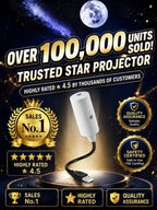 HD Galaxy Projector - 2M+ Lens for Vivid Moon & Galaxy Views