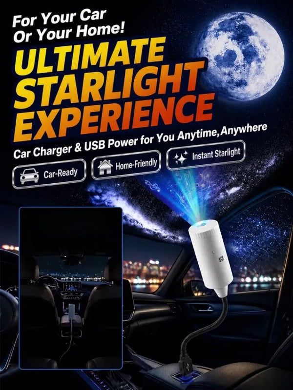HD Galaxy Projector - 2M+ Lens for Vivid Moon & Galaxy Views