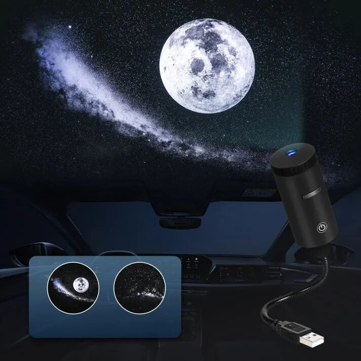 HD Galaxy Projector - 2M+ Lens for Vivid Moon & Galaxy Views