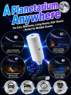 HD Galaxy Projector - 2M+ Lens for Vivid Moon & Galaxy Views