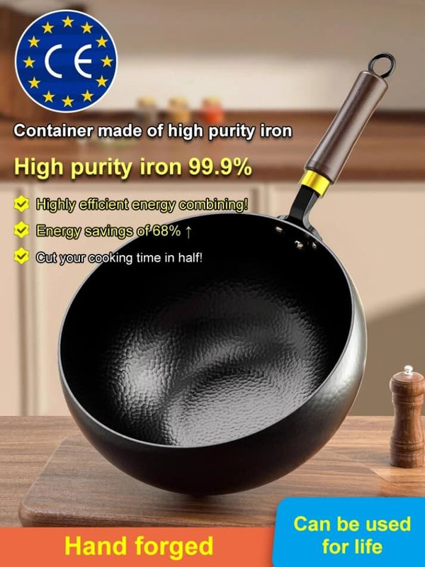 【Hand-Made Hammered Pot】Unlock Culinary Mastery With Japan's Legendary Rust-Free Iron Pan!