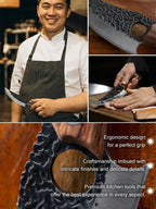 High-Manganese Steel Forged Boning Knife - Professional Kitchen Knife with 10-Year Warranty
