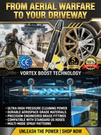 High-Pressure Water Gun - Manual Powerful Spray Cleaner for Deep Grime Removal