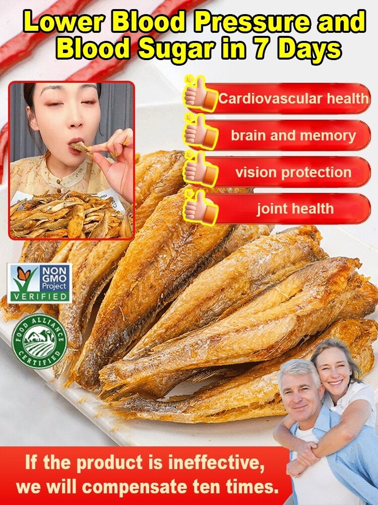 High-Protein Deep-Sea Fish Crisps - Ready-to-Eat Seafood Snack with Free Trial & Refund Guarantee