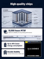 High-Speed Portable Solid-State Drive - Compact External SSD Storage Device