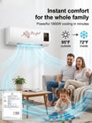 Hot & Cold Wall-Mounted Air Conditioner - Home Heating and Cooling System