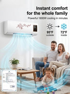 Hot & Cold Wall-Mounted Air Conditioner - Home Heating and Cooling System