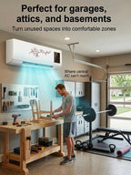 Hot & Cold Wall-Mounted Air Conditioner - Home Heating and Cooling System