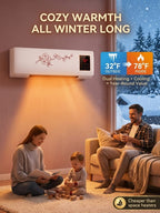 Hot & Cold Wall-Mounted Air Conditioner - Home Heating and Cooling System