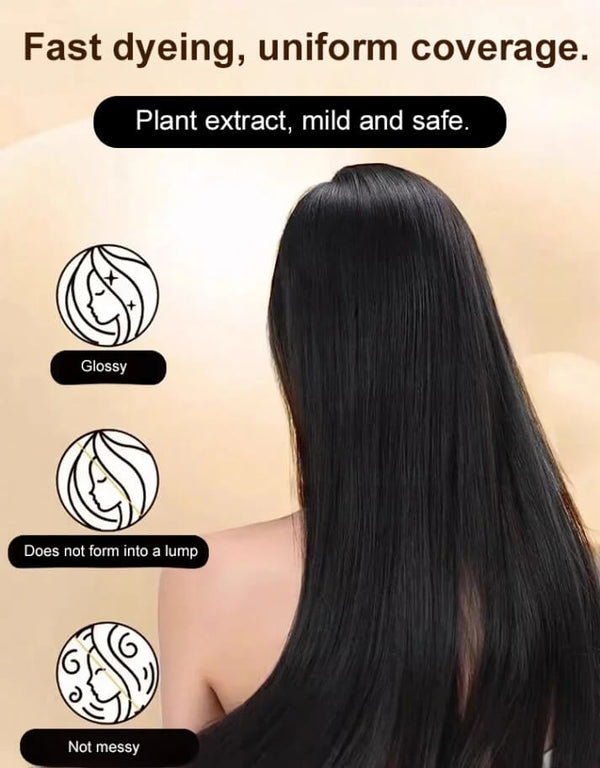Instant Gray Hair Cover Stick - Waterproof Sweatproof Plant-Based Hair Color Solution