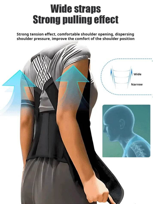 Invisible Posture Corrector - Back Support Brace for Improved Posture & Height Appearance