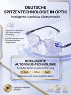 Jenaer Optik Intelligent Photochromic Reading Glasses - No Eye Test Required Smart Adaptive Eyewear