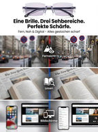 Jenaer Optik Intelligent Photochromic Reading Glasses - No Eye Test Required Smart Adaptive Eyewear