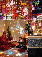 LED Energy-Saving Christmas Lamp - Colorful Holiday Atmosphere Scene Light