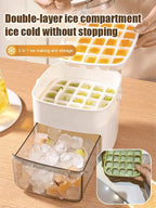 Large Capacity Ice Maker - Hands-Free Quick Ice Making Machine for Home & Parties