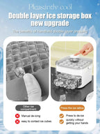 Large Capacity Ice Maker - Hands-Free Quick Ice Making Machine for Home & Parties