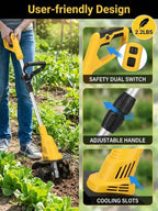 Lightweight Foldable Soil Tiller - High-Torque Garden Cultivating Tool