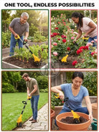 Lightweight Foldable Soil Tiller - High-Torque Garden Cultivating Tool